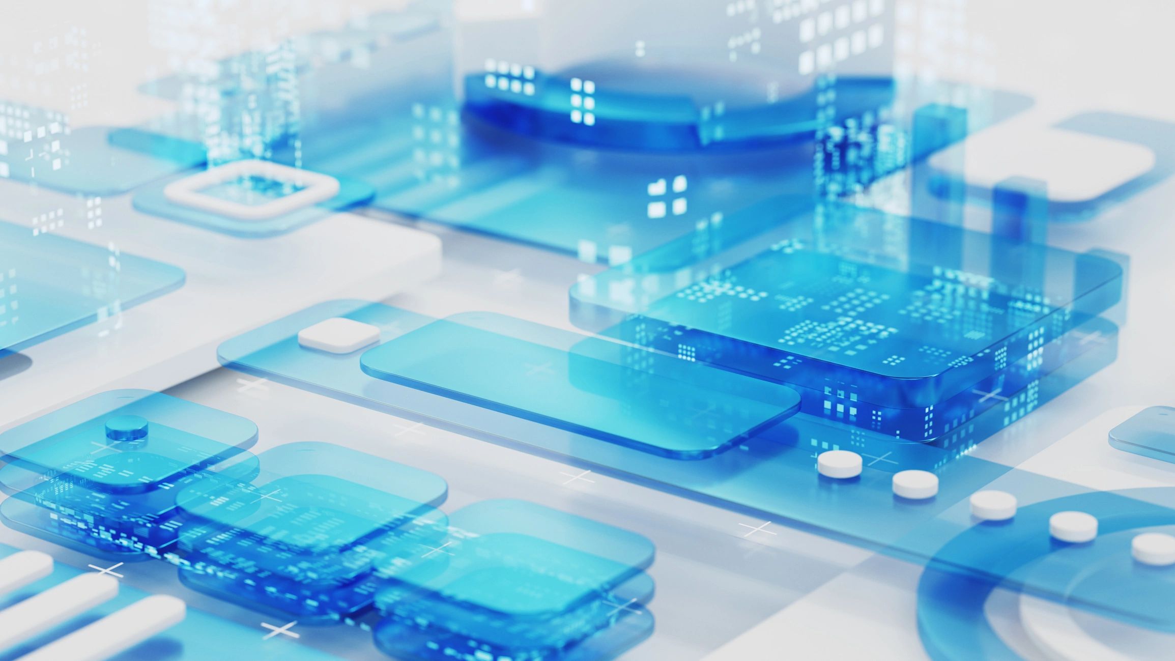 Abstract digital technology background representing enterprise software innovation